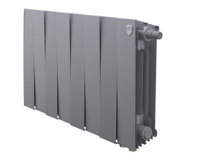 Радиатор биметаллический Royal Thermo PianoForte 300 Серебристый VR80 - 8 секц.