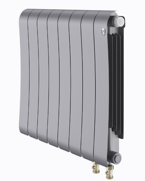 Радиатор биметаллический Royal Thermo Infinity 500 Silver Satin VR80 - 8 секц.