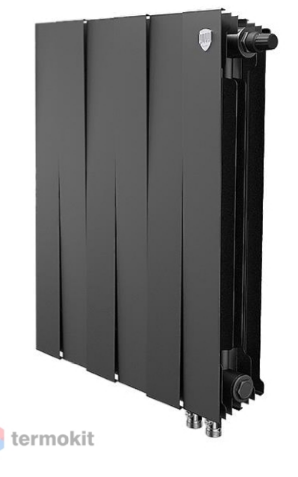 Радиатор биметаллический Royal Thermo PianoForte 500 Чёрный VR80 - 6 секц.